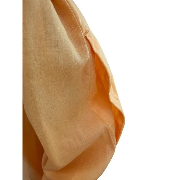 Banana Republic Voile Cotton Wrap Waist Maxi Dress sz 2 Apricot Garden Feminine - Picture 4 of 8